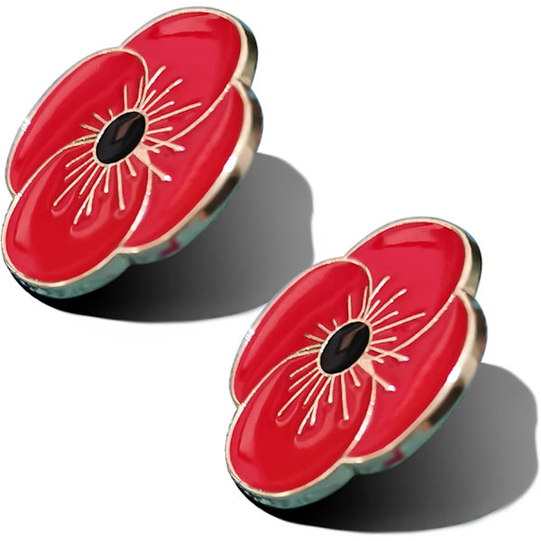 Lest We Forget Poppy Pin Badge Brosje: Remembrance Day Poppy Badges for Veteraner og Militær