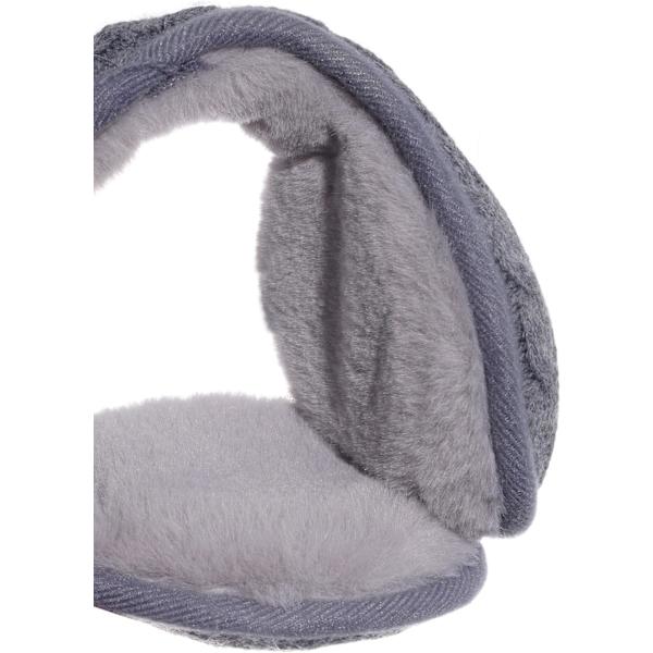 Foldbare ørevarmere for kvinner. Vinterørevarmere/deksler. Kabelstrikket loddent fleece