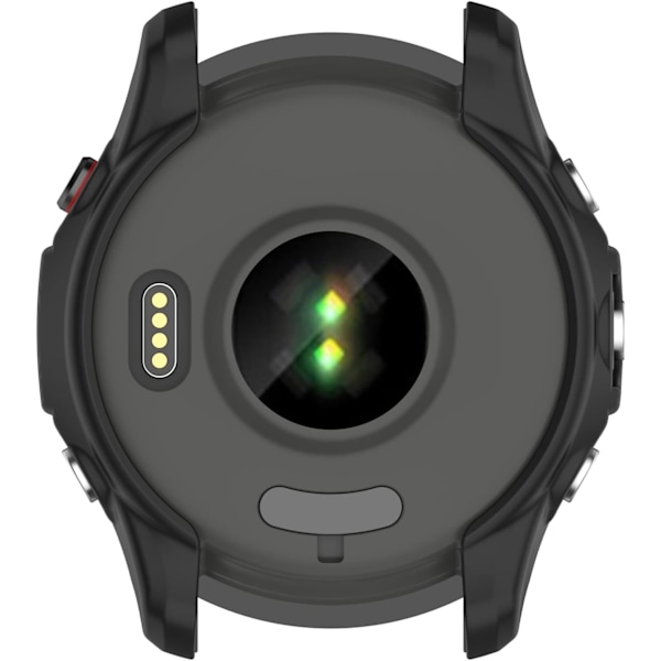 Kompatibel med Garmin Forerunner 955 Skyddsfodral för Män Kvinnor, Smartwatch TPU Skyddsfodral Skal Skydd Täckning Svart