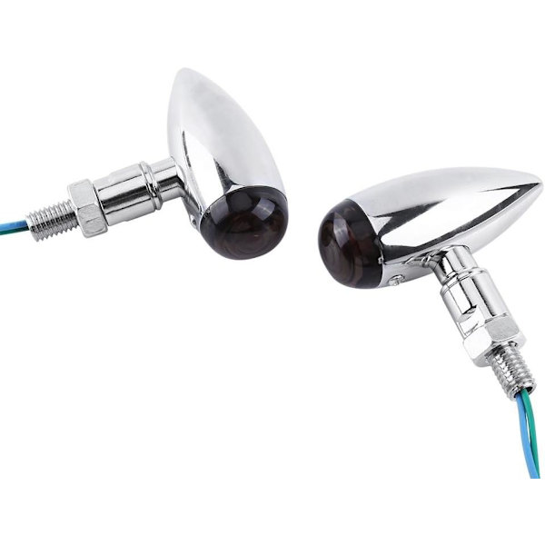 Motorcykel blinklys - 2 stk. Bullet Amber LED blinklys