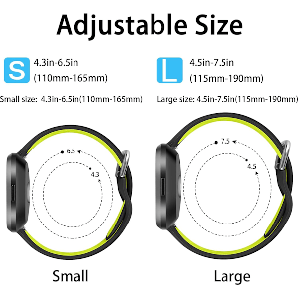 TPU silikone sportsrem til Fitbit Versa 2