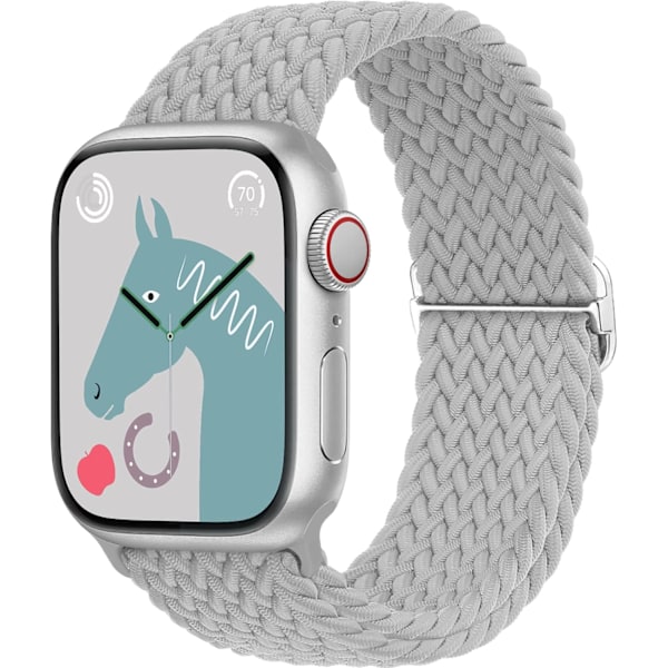 Flettet elastisk justerbar klokkebånd for Apple Watch