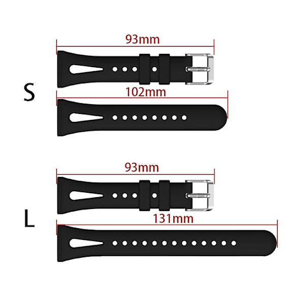 För Fitbit Versa 3 / 4 Vattentät Slank Silikonklockarmband RIC Black