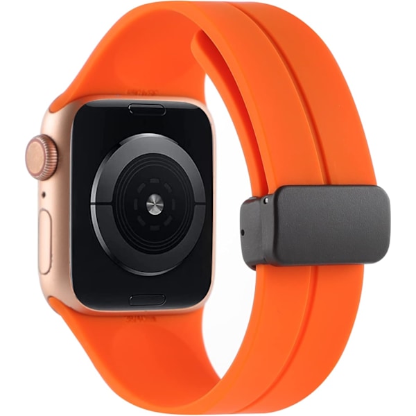 Silikon sportband kompatibelt med Apple Watch 38mm 40mm