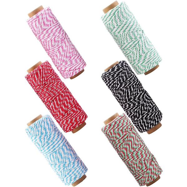 328 meter Bakers Twine Cord Bomullssnor Tau for Gaveinnpakning, Kunst og Håndverk