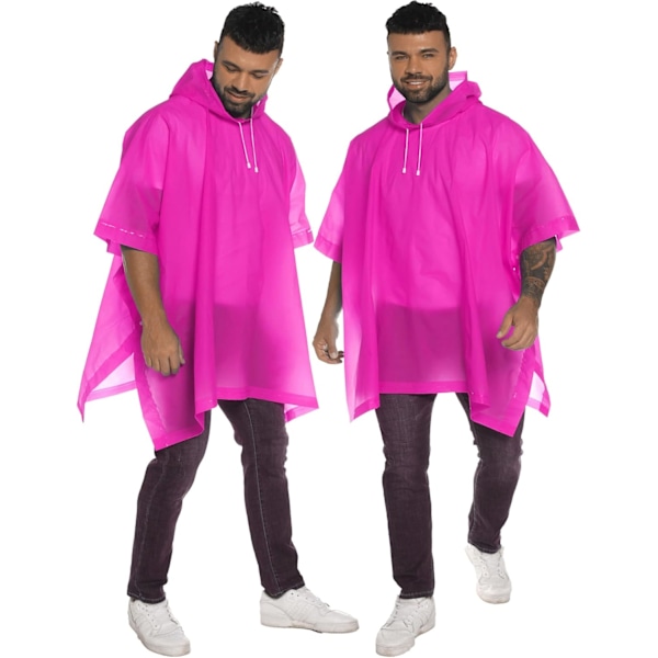 Regnponchos för kvinnor och män EVA återanvändbar regnrock Nödregnrockar med