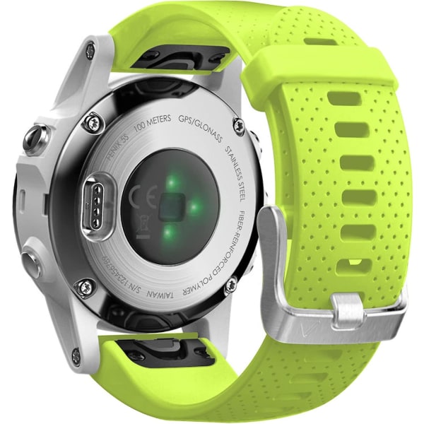 Ersättningsarmband för Fenix 5s Plus/fenix 6s Pro/fenix 7s/d2 Delta S Smartwatch (silver spänne - mörkblå) Green