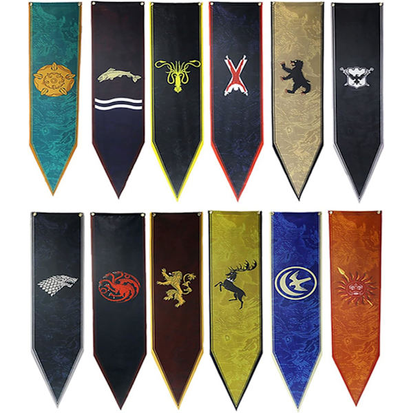 Game GoT Thrones fødselsdagspynt - Game GoT Thrones Martell hus banner 150X30CM Martell Martell