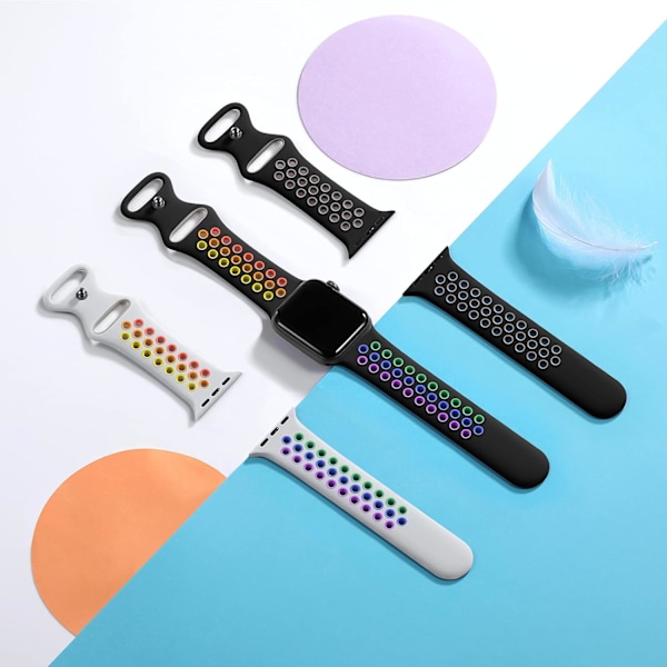 Kompatibel med Apple Watch Band 40 mm 44 mm 38 mm 42 mm för kvinnor män