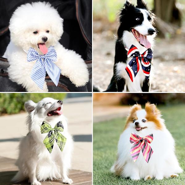 50 stk. Hundesløjfe, Justerbare Sløjfe Kraver til Små Mellemstore Hunde, Komfortable Katte Hals Sløjfe Stor Hvalp Søde Halstørklæder Kæledyr Pleje Elegant