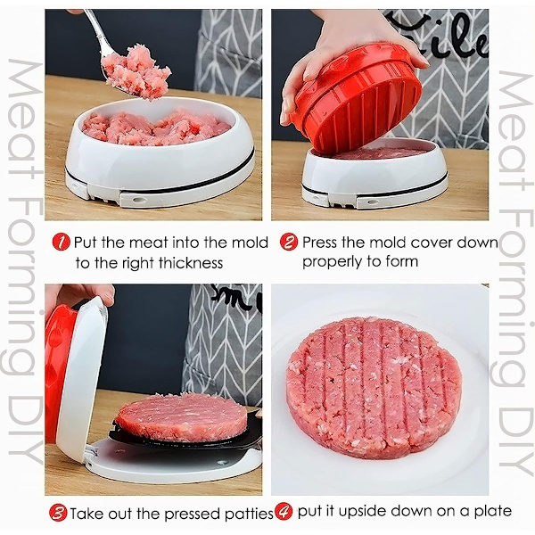 Hamburgerpresse Patty Maker - Non-Stick fyldt form