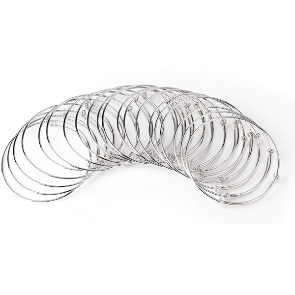 Expanderbara tomma armband i 20-pack för DIY-smycken