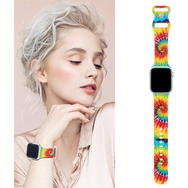 Bløde printede remme, der er kompatible med Apple Watch-remme