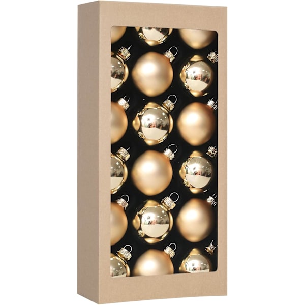 18 stk. 1,8 tommer (45 mm) julekuglepynt til juledekorationer, glas