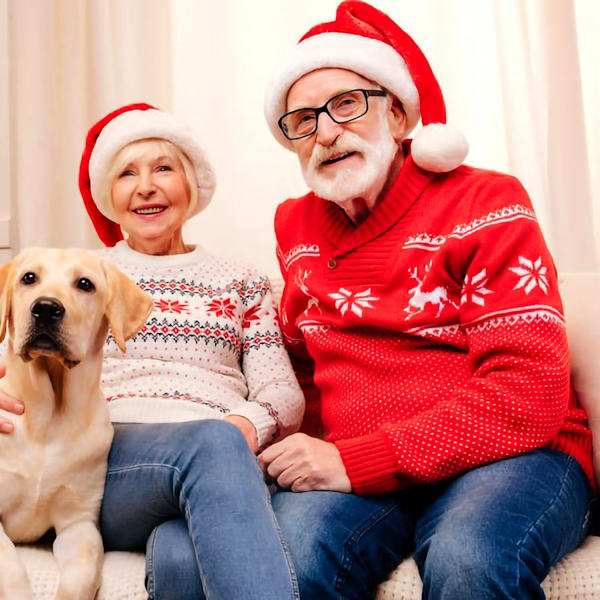 Tyk plys julehat til jul og nytårsfest