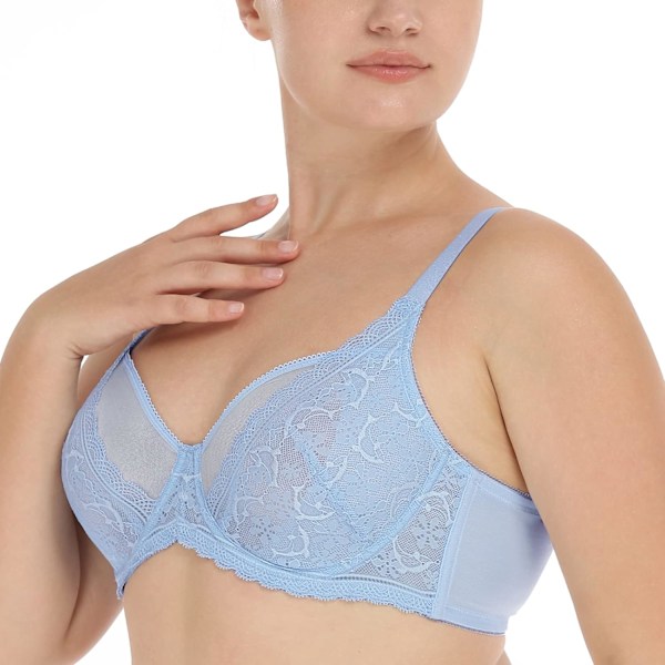 Kvinnors Minimizer Full Coverage Behå Bygel Ovadderad Plus Size Behå Ovadderad