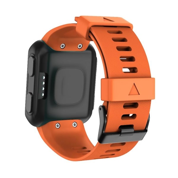 För Garmin Forerunner 35 Svart Spänne Silikon Armband RML Orange