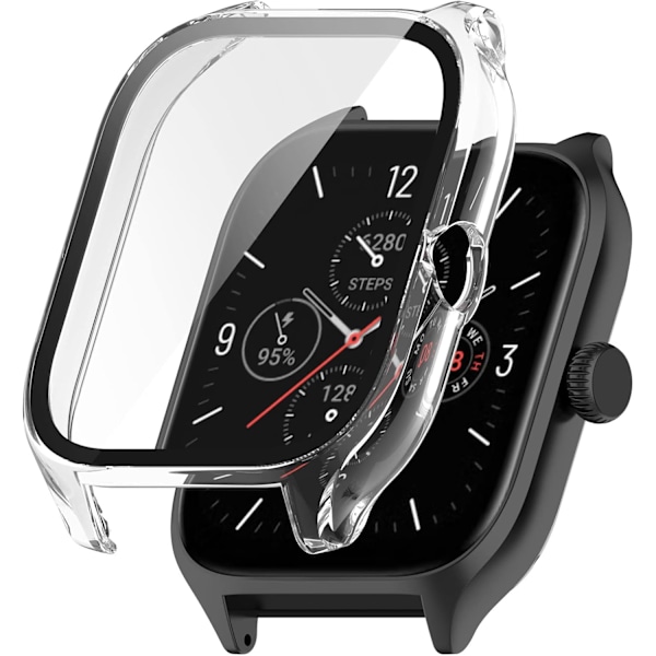 3-pack skärmskydd kompatibla med Amazfit GTS 4-skal (ej för GTS4 Mini) Smartwatch-skydd Repskyddande skärmskydd för Amaz