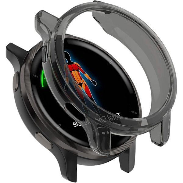 Kompatibel med Garmin Venu 2 Beskyttelsesetui, Smartwatch TPU Beskyttelsescover Blød Skal Kompatibel med Garmin Venu 2 (Sort) Sort