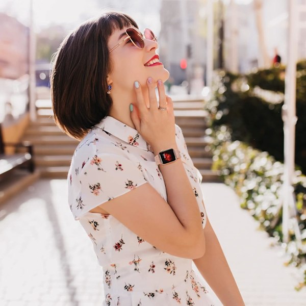 Flätad Solo Loop kompatibel med Apple Watch Band 38 mm