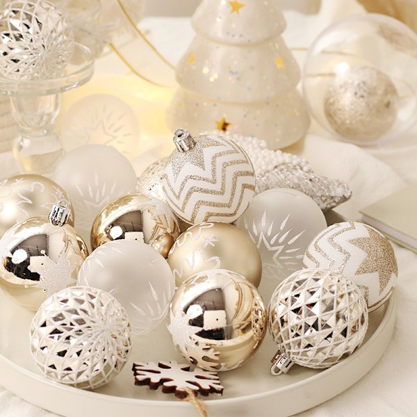 Painted Christmas Balls Set Christmas Tree Decoration Hangings