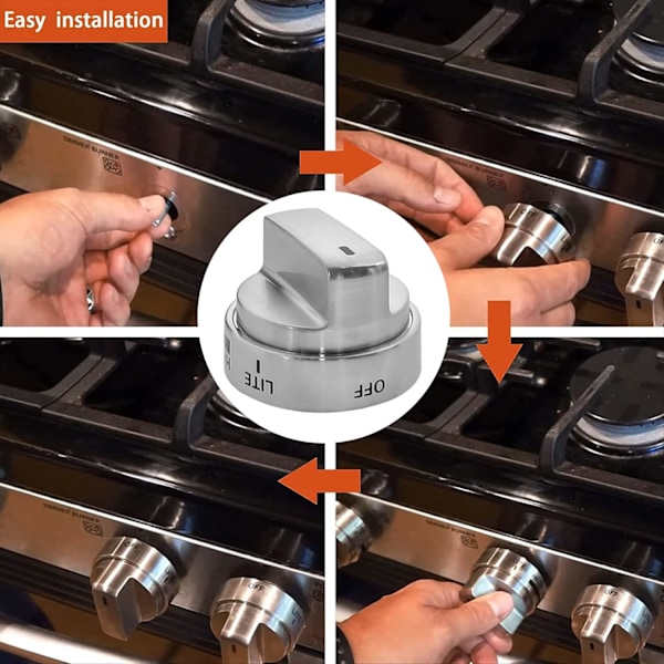 Range Burner Knoppar för LG Kenmore Ugn Spis Gaskontrollknapp Byt ut