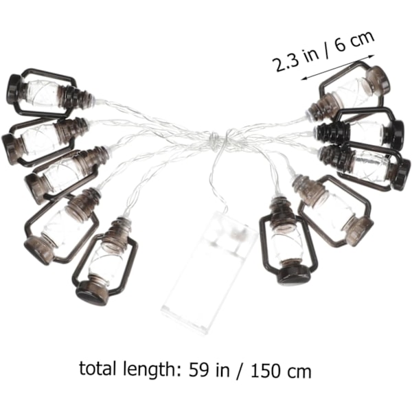 4 stk. Hestelampe Kerosinlampe Streng Hage Lys Dekorative Lykt Dekorative Utendørs Bryllupsdekorasjoner Halloween Kerosinlys
