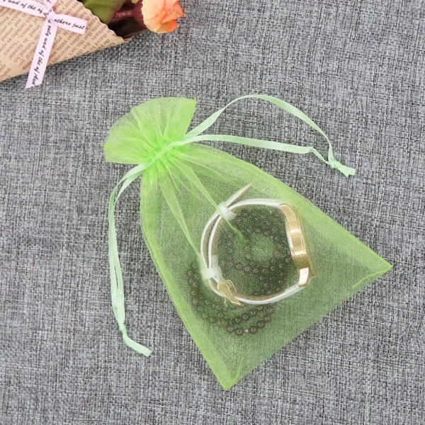 100 stk. 4x6 tomme rene organza snoreposer