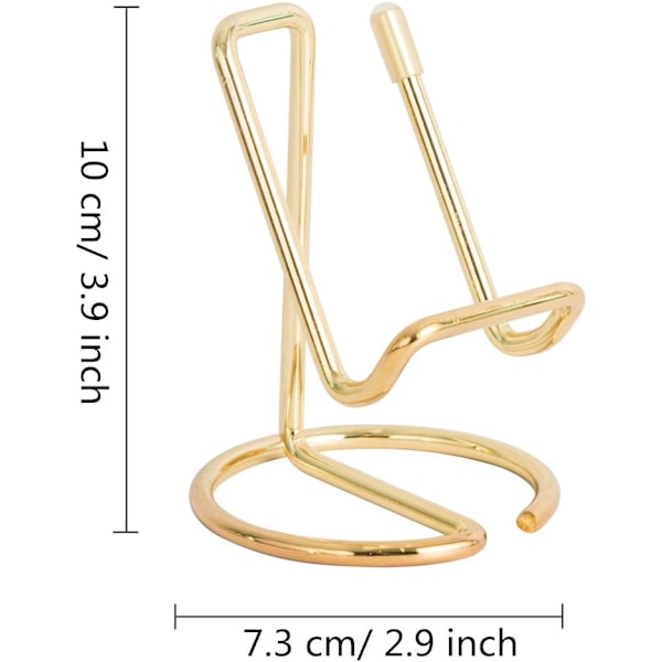 Mobiltelefon Jernstativ Holder, Rose Gull Universal Bærbar Nettbrettholder, Kompatibel med Alle Mobiltelefoner av (Golden) golden