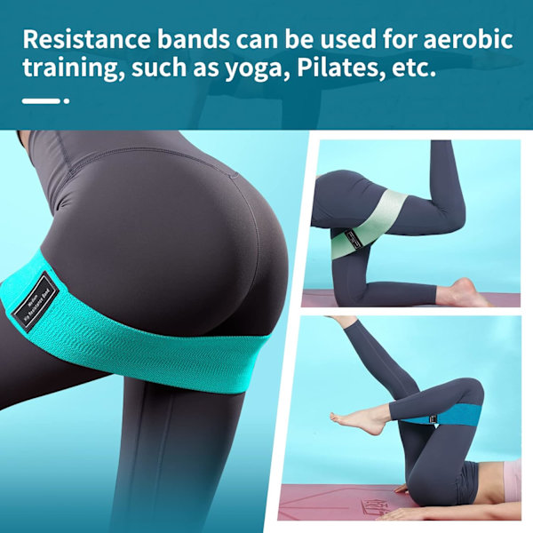 Sätt Prtable Eercise Lps fr Ben och Höft 3 Motståndsnivåer Wrkut Vikt  med Nn-Slip Design Wrkut Fle fr Hme  ffice Grön Blå