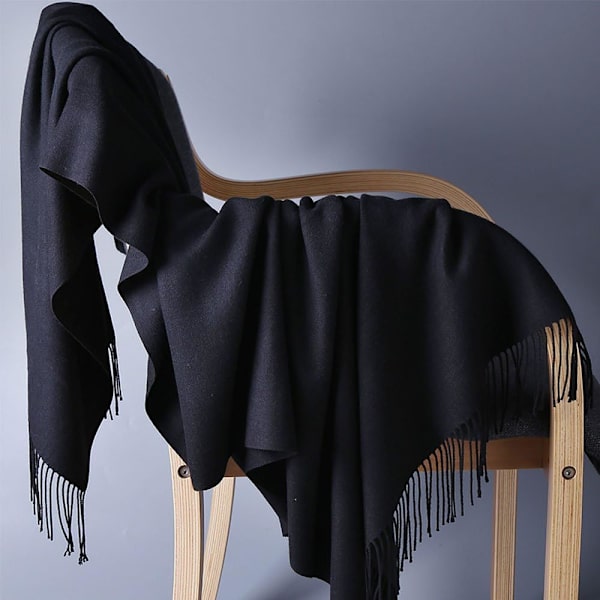 Dam Pashmina Sjal Wrap Scarf - Ohayomi Solid Color Pashmina