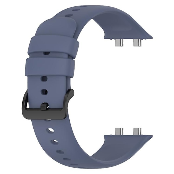 Til Oppo Watch 3 Solid Color Blød Silikone Urrem LHQ Blue Grey