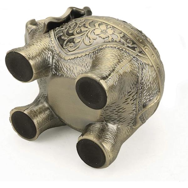 Elefant Tilbage Strøm Røgelse Holder med Låg - Aromaterapi Hjem Indretning (Bronze)