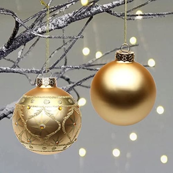 3,15\" Julekuler Baller 9 stk Julepynt Sett Gull