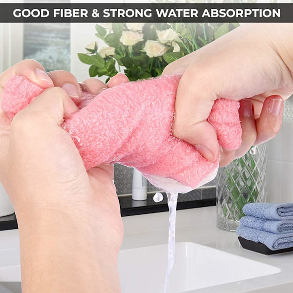 Mjukt absorberande torrt cap för barn, rosa & blå (2 st)