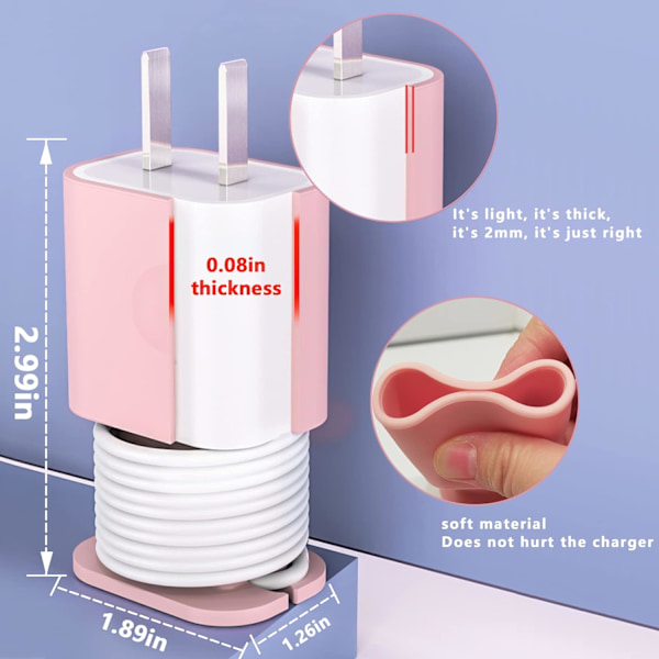 2 i 1 silikoneoplader, 20W/18W datakabel