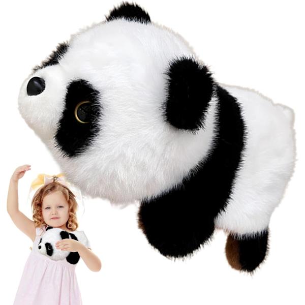 Fylld Panda Bjorn | Vändbar Panda och Röd Panda Dockan | Vändbar Fylld Djur Söta Sensoriska Fidget Leksaker, Soffa Prydnad för Sängbord, Vardagsrum