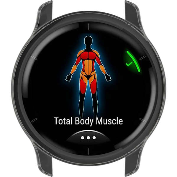 Kompatibel med Garmin Venu 2 Beskyttelsesetui, Smartwatch TPU Beskyttelsescover Blød Skal Kompatibel med Garmin Venu 2 (Sort) Sort