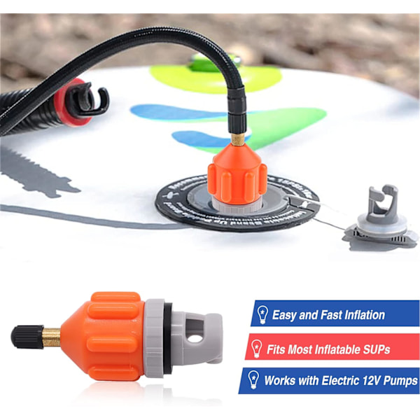 SUP-pumpe adapter - Universal oppustelig bådpumpekonverter