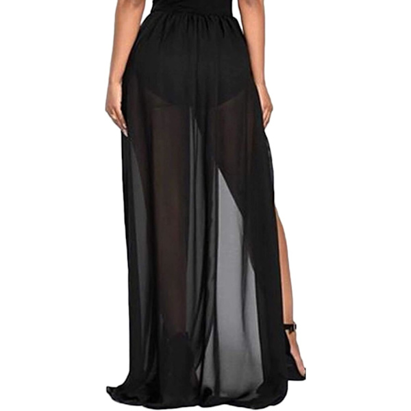 Kvinners Tyll Tutu Lange Skjørt Bryllupsfest Cocktail Prom Mesh Maxi Kjole