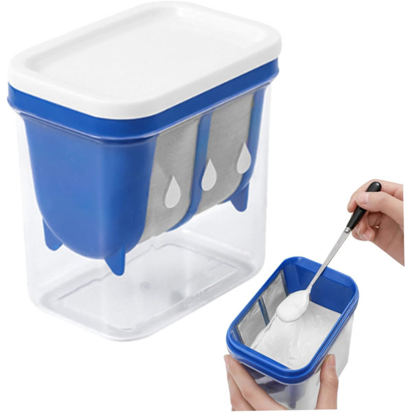 Yoghurtmaskin (1300 ml) - Grekisk yoghurt-sil med nätpåse och lock för tjock yoghurttillverkning