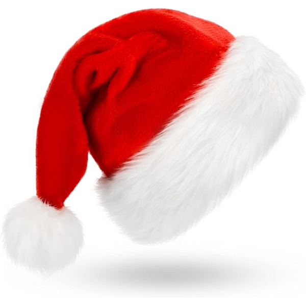 Jultomteluvor Julhatt Vuxen - Tjock Sammet Semesterhatt