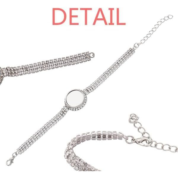 Halloween Festival Art Deco Fashion Tennis Chain Anklet Bracelet Diamond Jewelry