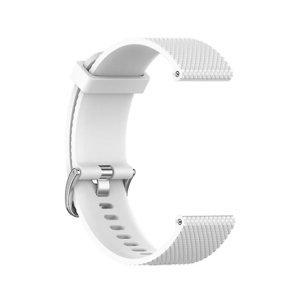 Til Polar Ignite Fashion Tekstureret Silikone Udskiftningsurrem QEX White