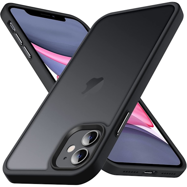 Designat för iPhone 11 Skal, [Stödjer Trådlös Laddning] Mjukt Silikon Slim Anti-Repor Telefonskal Fodral för iPhone 11 6.1 ih, Svart Svart