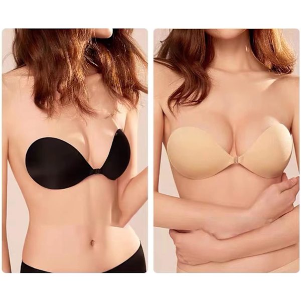 2-pack klibbig bh axelbandslös osynlig