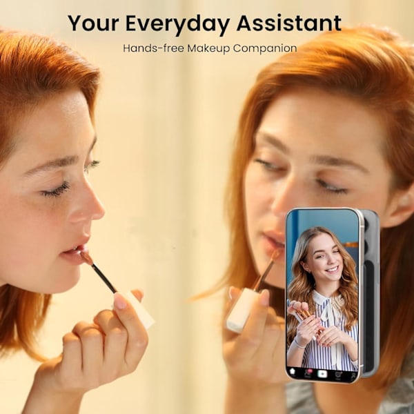 2-pack Sugpropp Mobilskal Fäste Dubbelsidig, Silikon Sticky Mobiltelefonstativ för iPhone och Android, Handsfree Starkt Grepp Hållare för Selfies och Video