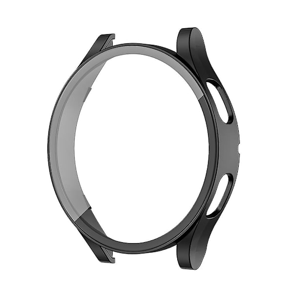 Glass+etui til Samsung Galaxy Watch 4 44mm 40mm tilbehør Pc All-around Anti-fall Bumper Cover+skærmbeskytter Galaxy Watch4 black Galaxy watch 4 40mm