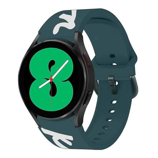 Silikonrem för Samsung Galaxy Watch 5/4 44mm 40mm Galaxy4 Classic 46mm 42mm Sporturband Armband Galaxy Watch 5 Pro 45mm New dark green watch 4 classic 46mm
