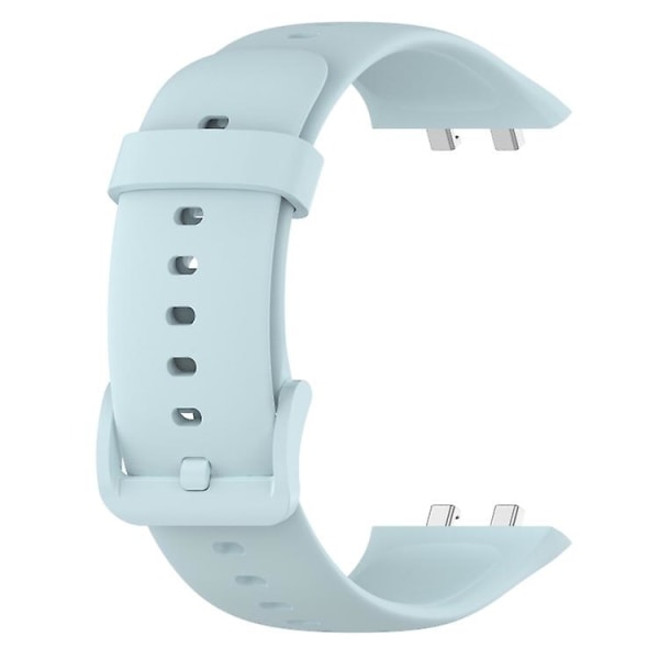 För Oppo Watch 3 Pro Solid Color Soft Silicone Watch Band YDX Light Blue